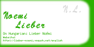 noemi lieber business card